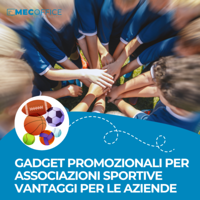 Gadget promozionali per associazioni sportive